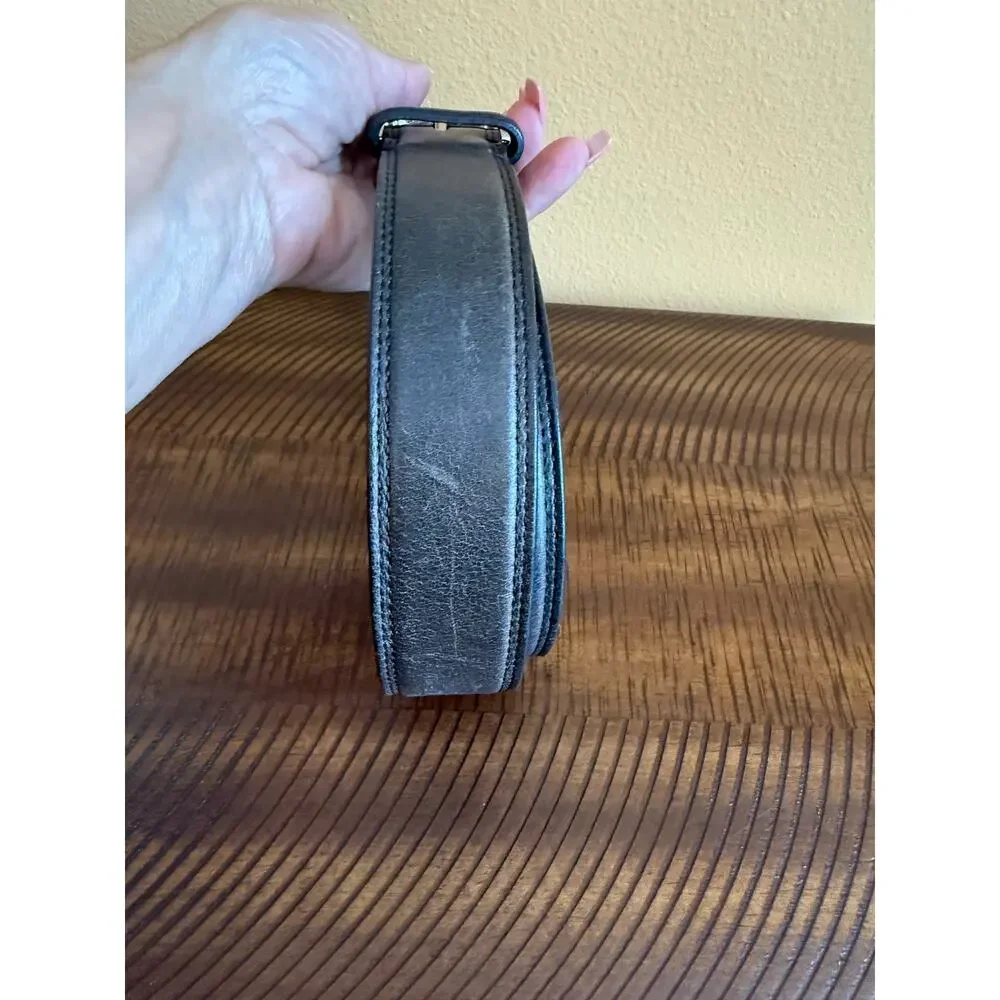 Dockers Genuine Leather Dark Brown Belt Size 36 Classic Dress Casual